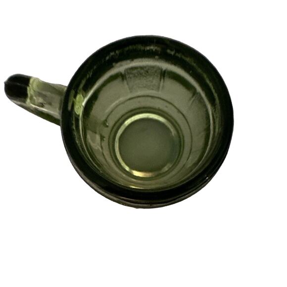 Green Glass Barrel‎ Mug Beer Stein Novelty Barware Drinking Glassware - Picture 4 of 7